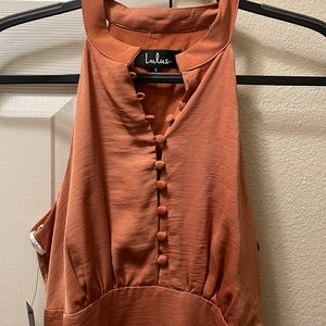 🤍🧡Lulus Dress - peachy orange coral color 🧡🤍 size small NWT